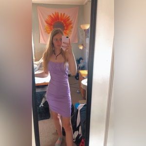 purple dress